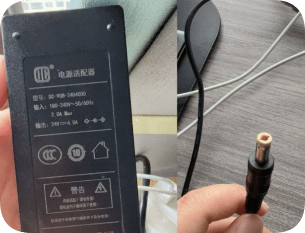 *Brand NEW* DC Dechang power adapter model DC-90B-2404000 output 24V4.0A round mouth power supply line Power S